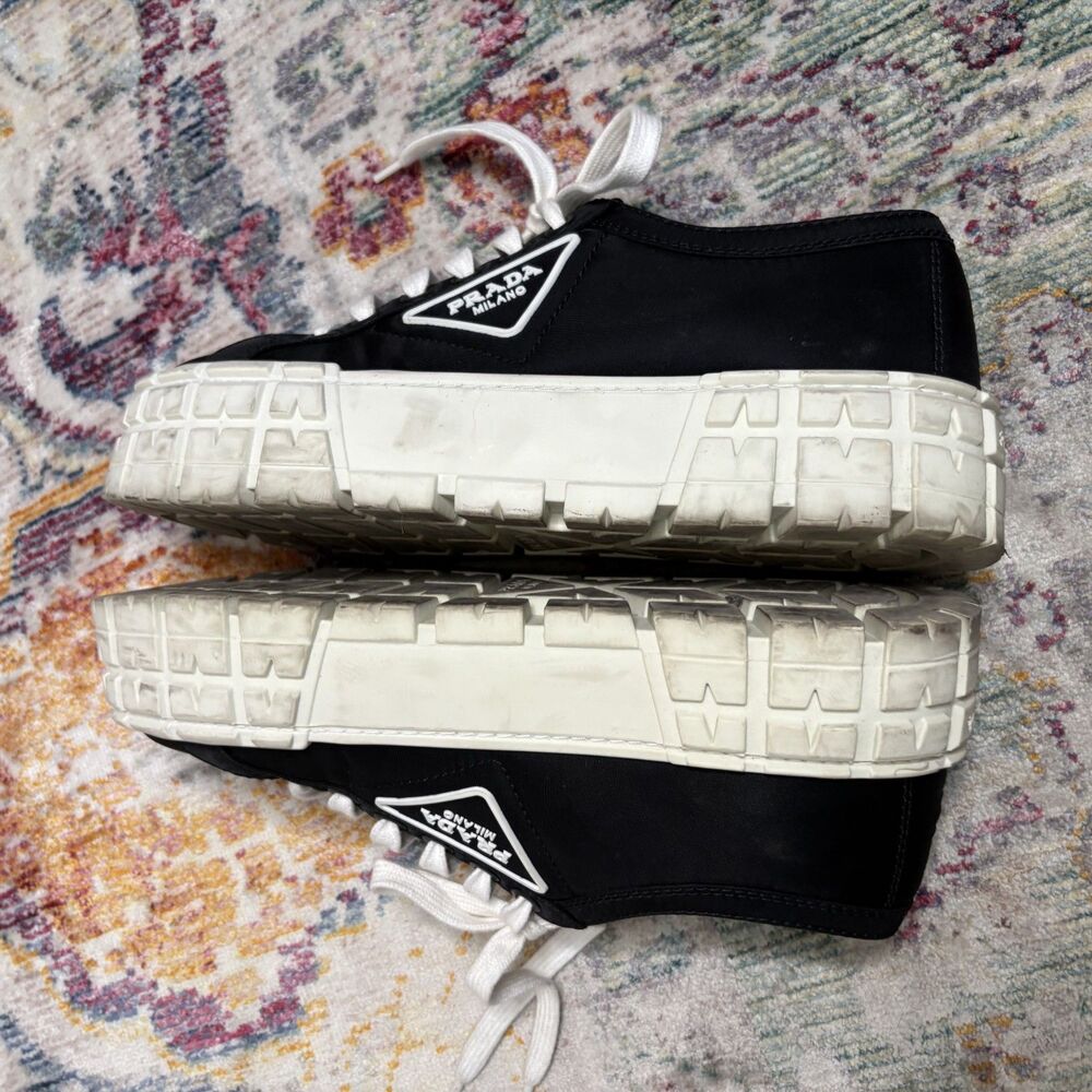 Prada Double Wheel Sneakers Black - Picture 7 of 12